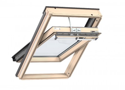 VELUX Napelemes GGL tetőtéri ablak fa, ragasztott üveg 94x118 cm